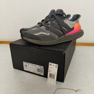 Size 13 - Adidas Ultra 4D 5.0 G58161 Running Shoes Men's Grey/Pink Gradient Knit